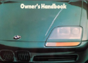 1990 BMW Z1 Owners Manual