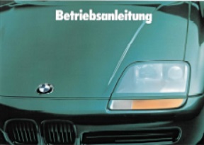 1991 BMW Z1 Betriebsanleitung
