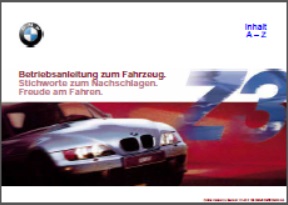 2000 BMW Z3 Bedienungsanleitung